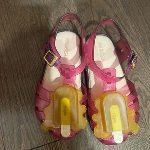Mini Melissa sandals great condition